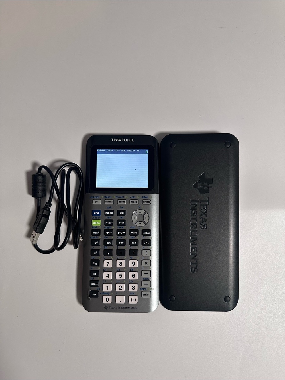 Texas Instruments Ti-84 Plus CE Graphing Calculator full colour screen charger